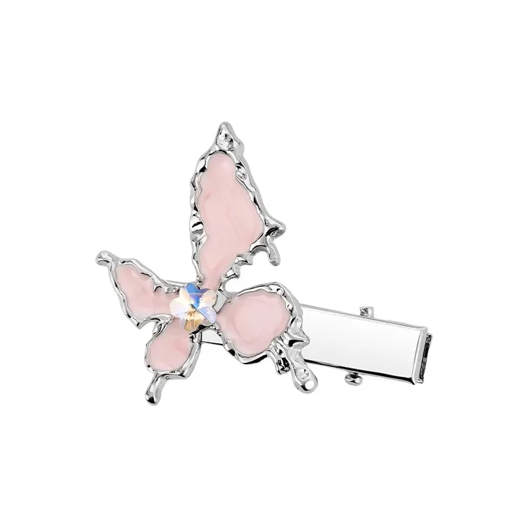 MAGICPOLE Alloy Hair Clips Women's White/Pink-3