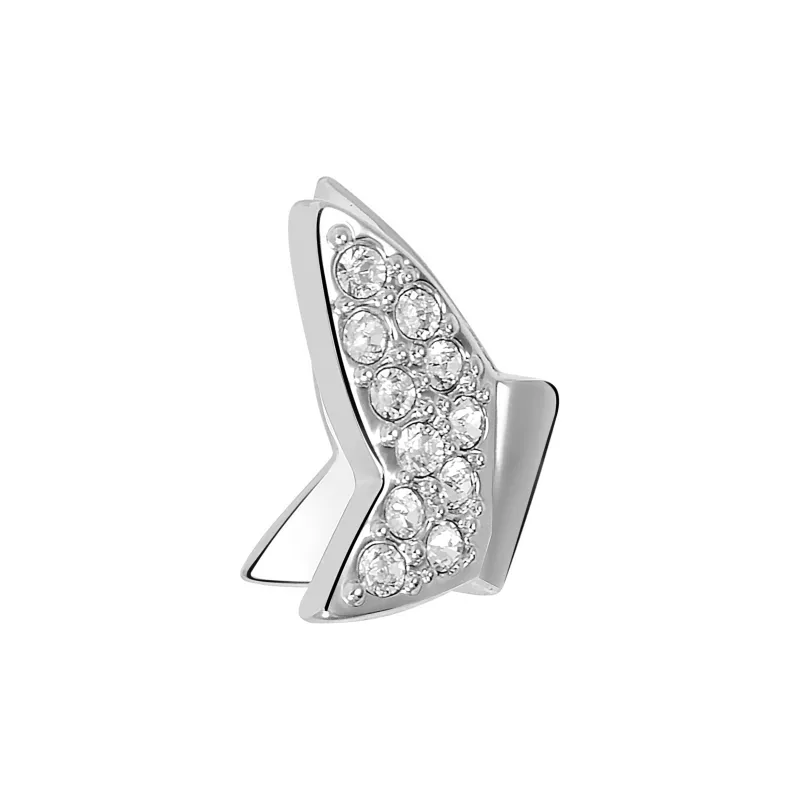 Swarovski Alloy Stud Earrings Women's Silver-1