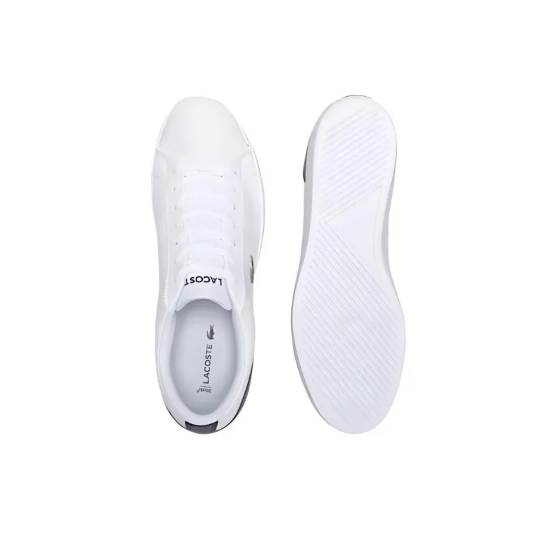 LACOSTE Low Top Skateboard Shoes Men's White-4
