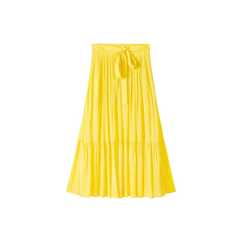Miss Sixty Casual Long Skirts Women's Yellow-1