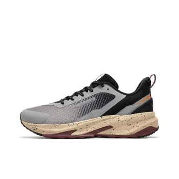 361° Ride The Mountain Anti Slip Wear Resistant Low Top Casual Running Shoes Men's Gray Black