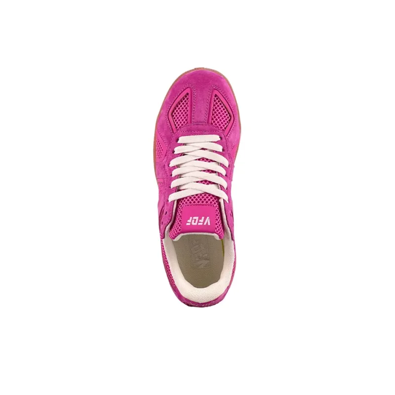VFDF German Army Trainers Anti Slip Wear Resistant Low Top Skateboard Shoes Women's Dragon Fruit Pink-3