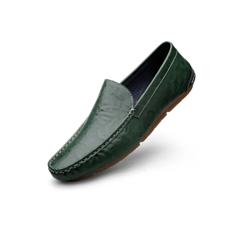 Abango Gommino Loafers Unisex Green/Gray/Black-2