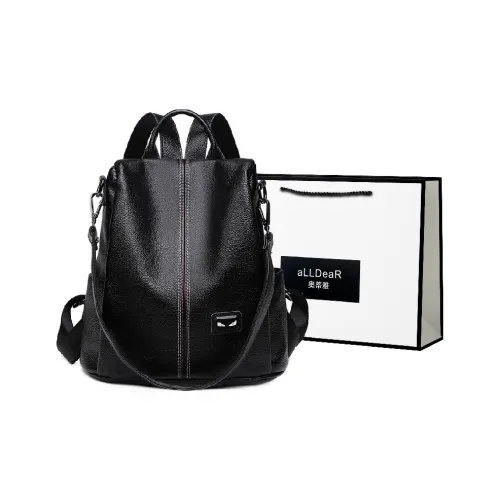 ALLDeaR Backpacks Black+Shopping Bag