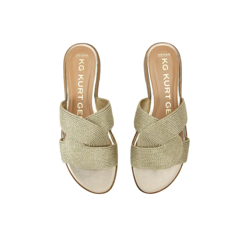 Kurt Geiger London Slide Slippers Women's Gold-2