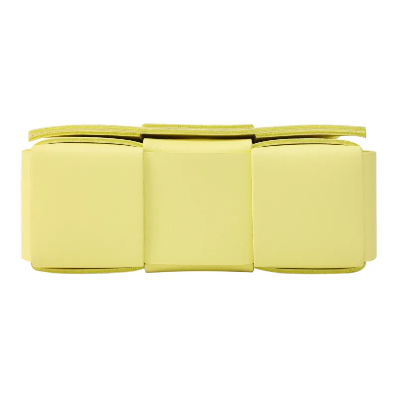 Bottega Veneta CASSETTE Sheepskin Tofu Bag, Pillow Bag, Crossbody Bag, Shoulder Bag Mini Women's Bright Yellow-6