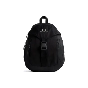 Balenciaga Fabric Backpack Large Size Men's Black