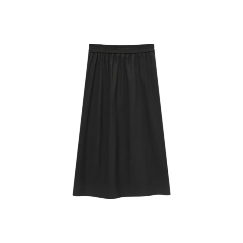 EICHITOO Casual Long Skirts Women's Black Trim-1