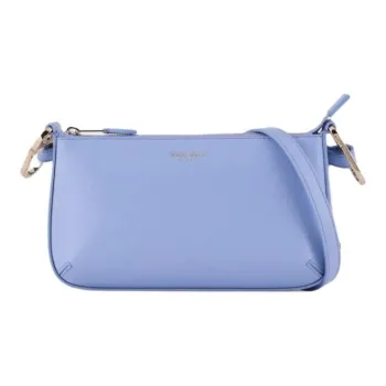 AMANI Cow Leather Handbag Shoulder Bag Women's Blue Purple
