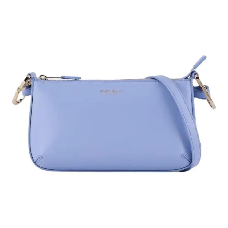 AMANI Cow Leather Handbag Shoulder Bag Women's Blue Purple-0