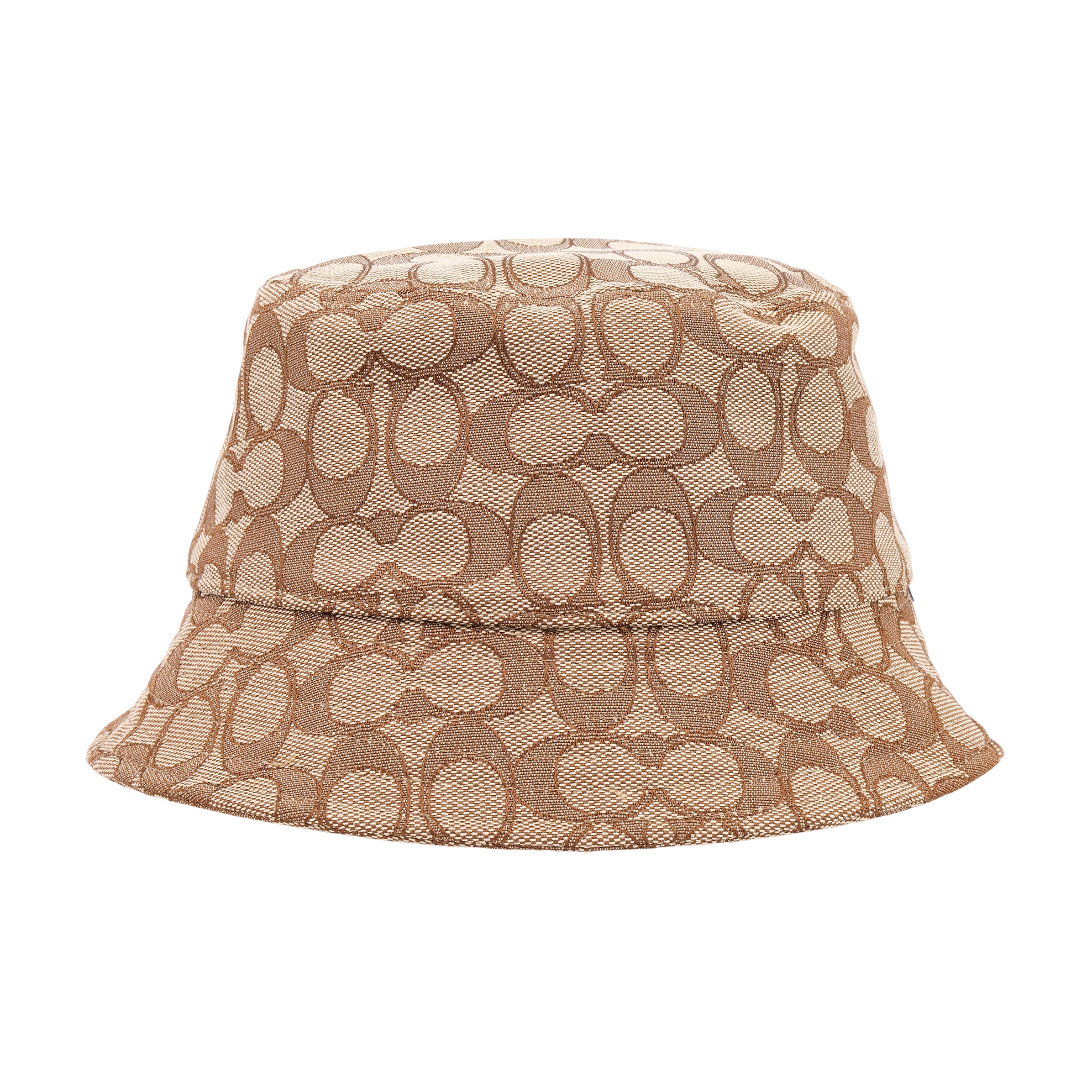 COACH Signature Jacquard Bucket Hat POIZON