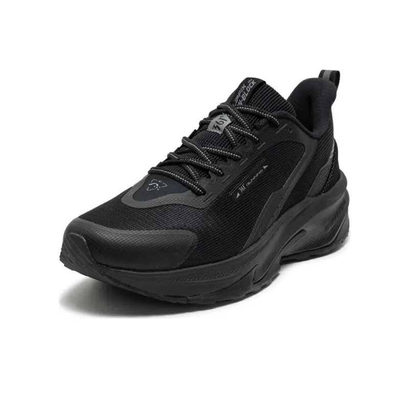 361° Ride The Mountain Anti Slip Wear Resistant Low Top Casual Running Shoes Men's Obsidian Black-1