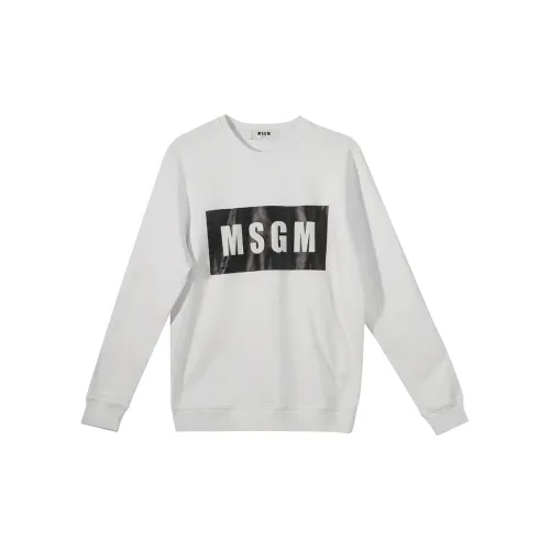 MSGM Sweatshirts Unisex White