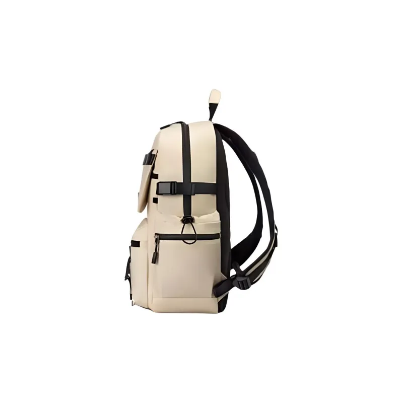 SAMSONITE Fabric Backpack Medium Size Unisex Black/Beige-7