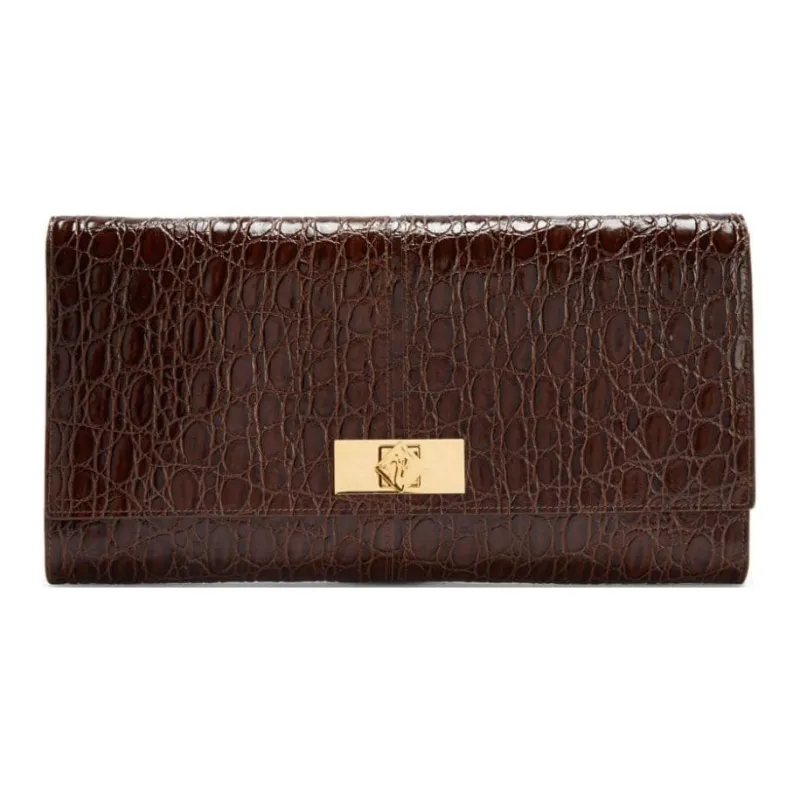 Giuseppe Zanotti Montserrat Crocodile effect Clutch Bag-0