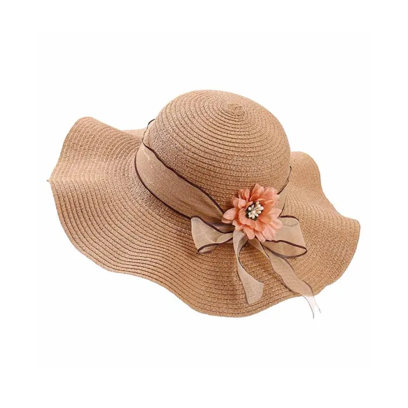 MEETSUNNY Straw Woven Sun Protection Hats Women's-4