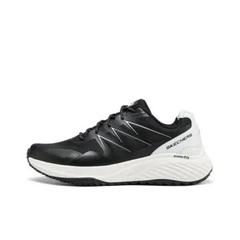 Skechers Bounder Cushioning Anti Slip And Wear Resistant Support Balance Low Top Running Shoes Men's Black White