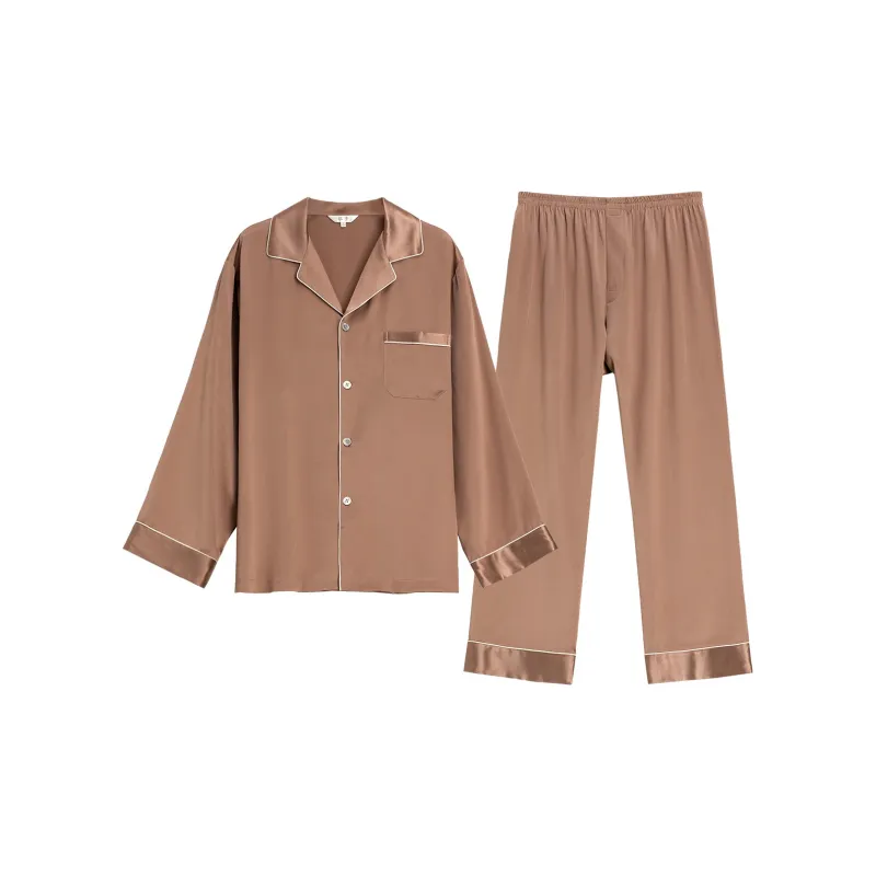 Silk boundary Men Pajama Sets-0