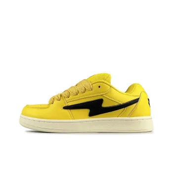 LuzaoT SUPER DRAG Puffy Shoes Anti Slip Wear Resistant Low Top Skateboard Shoes Unisex Bumblebee