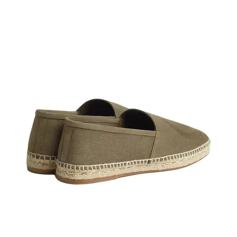HERMES Izar Espadrilles Men's Green-3
