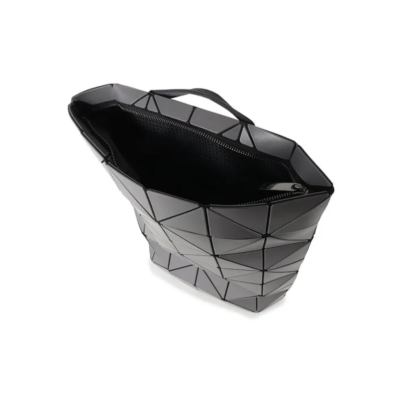 ISSEY MIYAKE BLOCKY PVC Backpack Unisex Charcoal Gray-5