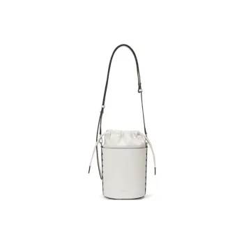 ORYANY Cow Leather Patchwork With Sheepskin Shoulder Bag Crossbody Bag Women's Cloud White