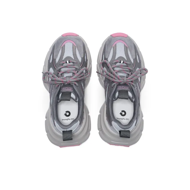 OG Offground Shan Xing Cushioned Wear Resistant Breathable Low Top Casual Running Shoes Women's Lava Pink-4
