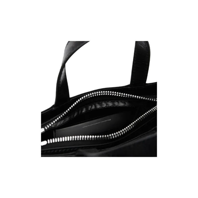 Alexander Wang Mini Punch Logo embossed Leather Tote Bag-4