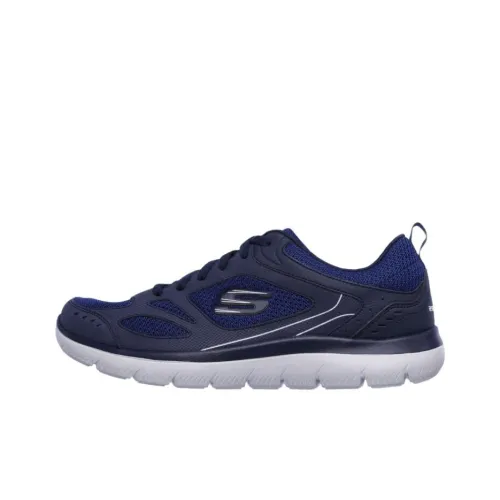 Skechers Summits Anti-Slip Wear-Resistant Low-Top Casual Running Shoes Men's Blue