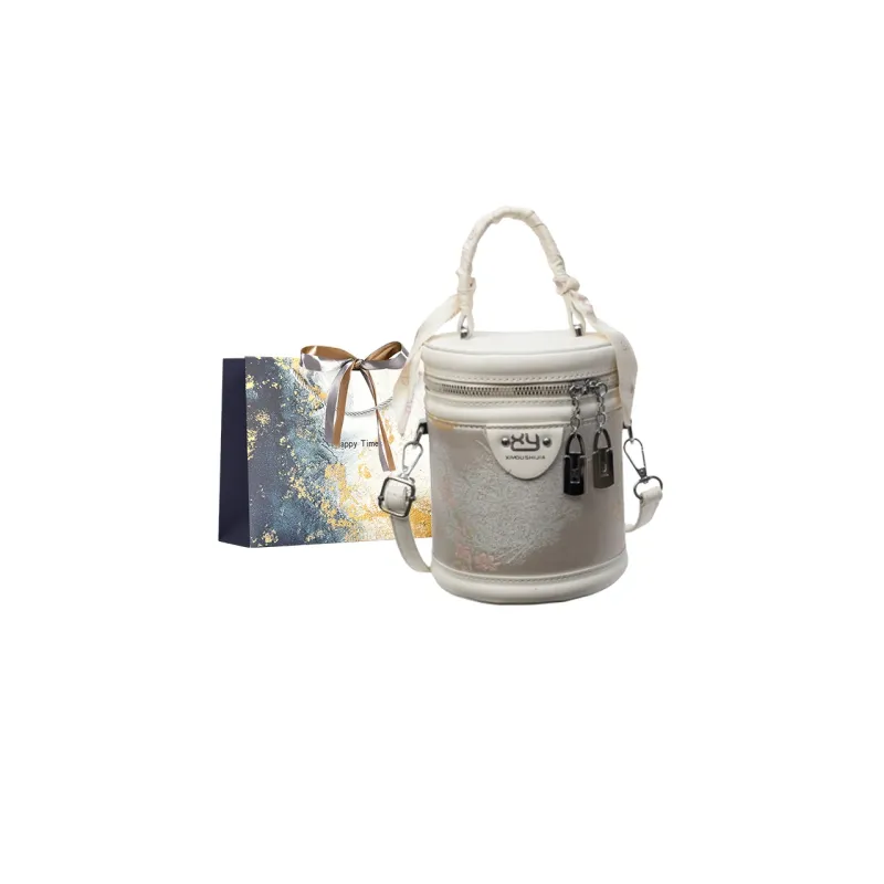 Iman's House PU Handbag Crossbody Bag Regular Women's White & Pink/Ecru/Silver/White/Pink-5