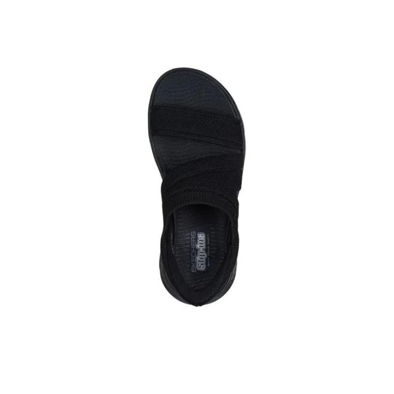 Skechers Go Walk Fle Beach Sandals Women's Black-2