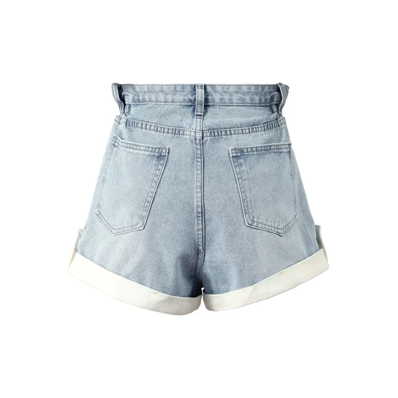 Silly Denim Shorts Women's Blue-1