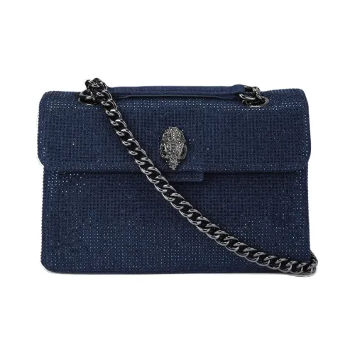 Kurt Geiger London Textile Wallet, Crossbody Bag, Shoulder Bag Women's Dark Blue