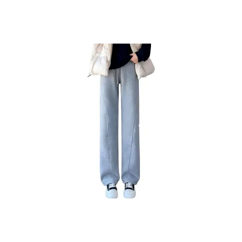 Yench'a Casual Pants Women's Light Gray -[Ankle-Length Pants]