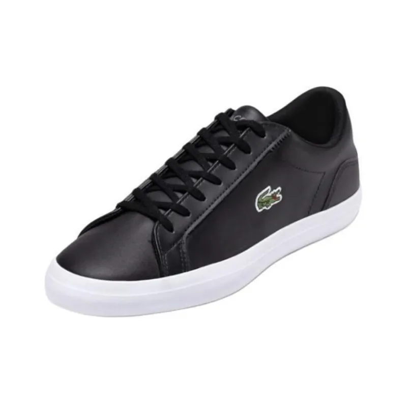 LACOSTE Low Top Skateboard Shoes Men's Black-1
