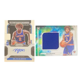 PANINI 2021 22 PRIZ RC McBride Autograph Card+Origin Large Window Jersey Player Card Product Access Sports Cards 2 Pcs