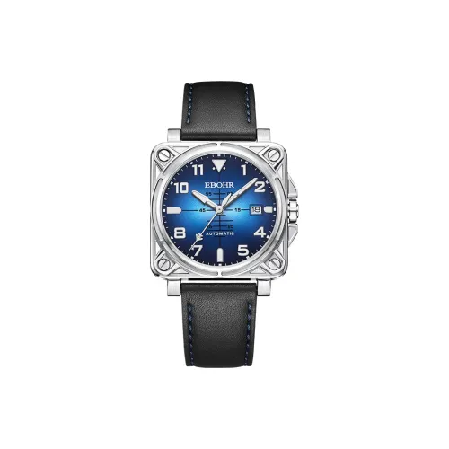 EBOHR 메커니컬 무브먼트 남성 중국 시계 40MM 블루