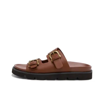 SAM EDELMAN Rubber Sole Slide Slippers Women's Brown