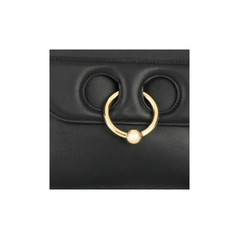 JW Anderson Cow Leather Crossbody Bag, Shoulder Bag Women's Black-3