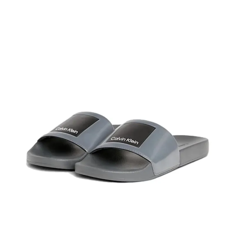 CALVIN KLEIN Slide Slippers Men's Gray-2