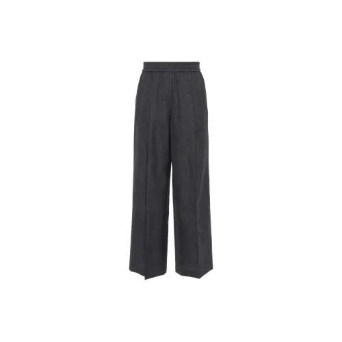 Brunello Cucinelli Casual Pants Women's Coal Gray