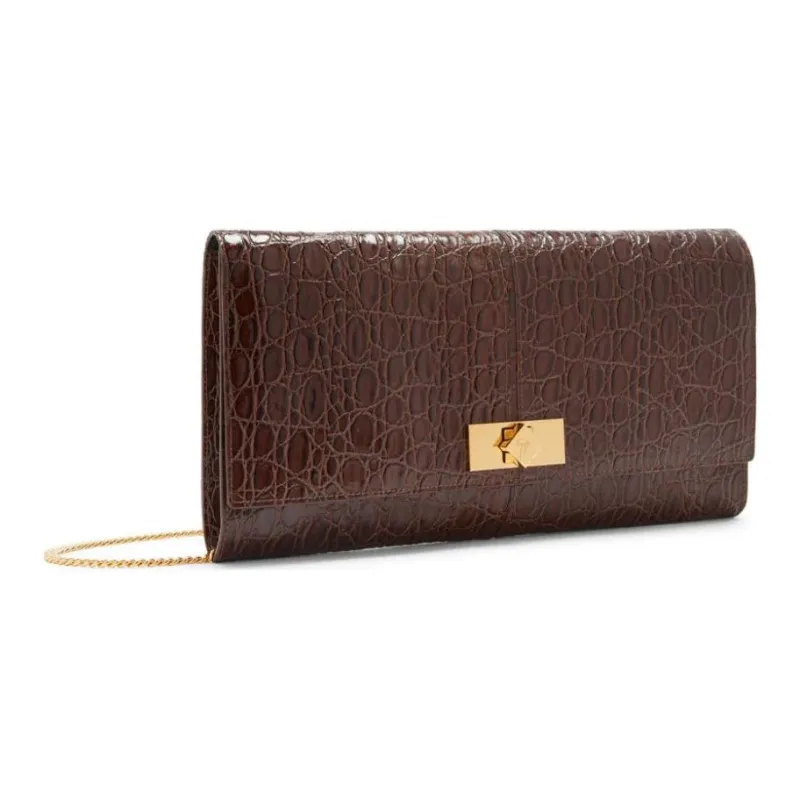 Giuseppe Zanotti Montserrat Crocodile effect Clutch Bag-1