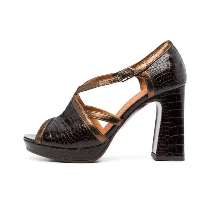 CHIE MIHARA Usho 110mm Crocodile effect Pumps-0