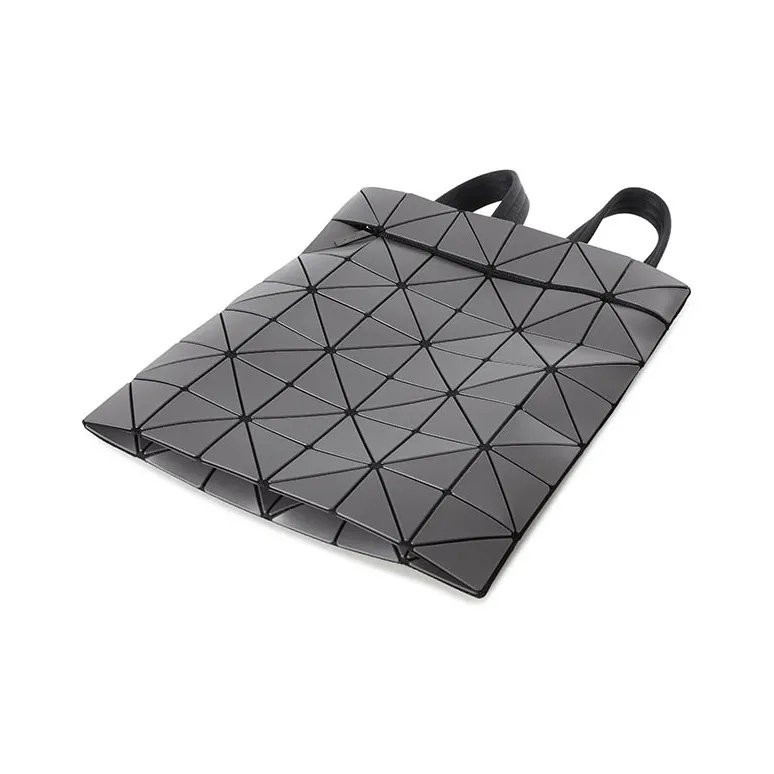ISSEY MIYAKE BLOCKY PVC Backpack Unisex Charcoal Gray-4