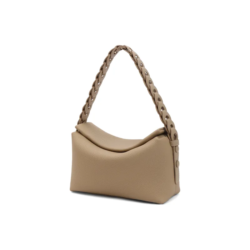 BELLE Artificial Leather Crossbody Bag Women's Solid Color Plain-2