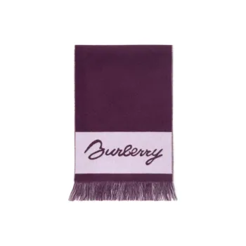 Burberry Ekd Logo Wool Scarf