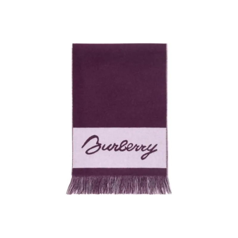 Burberry Ekd Logo Wool Scarf-0