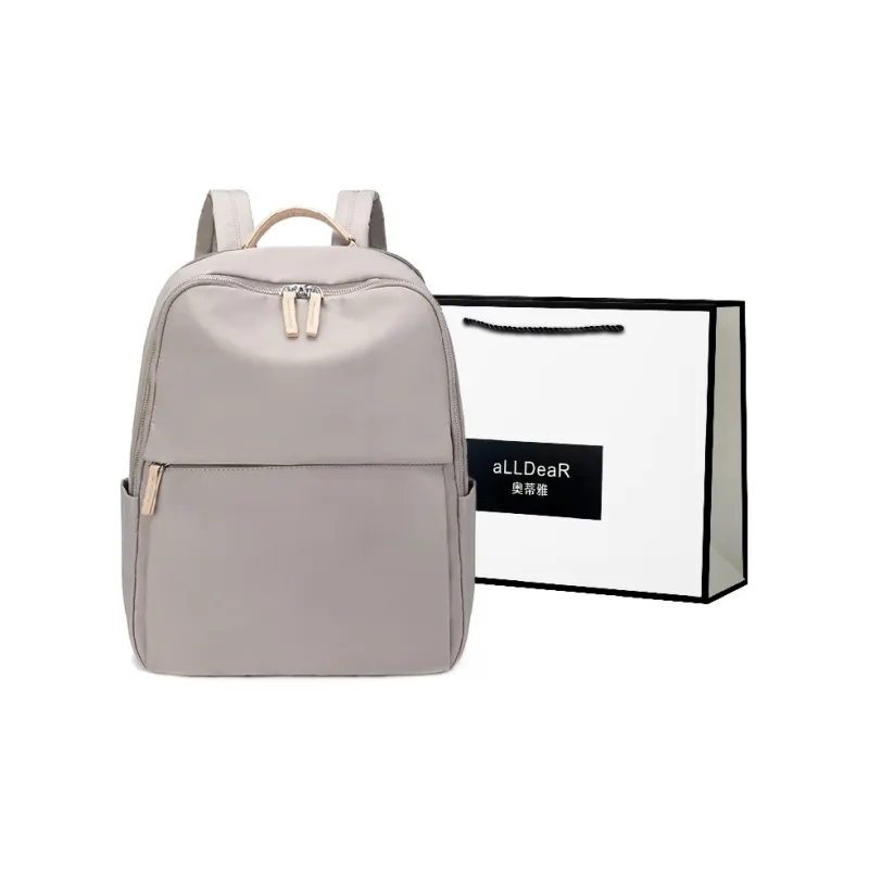 ALLDeaR Oxford Backpack Women's Apricot & Brown/Apricot Gray/Dark Gray/Classic Black-2