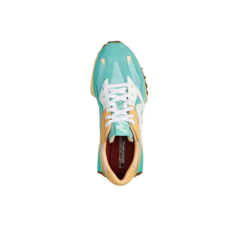 Skechers MARK NASON Anti Slip And Wear Resistant Breathable Low Top Casual Running Shoes Women's Blue-3