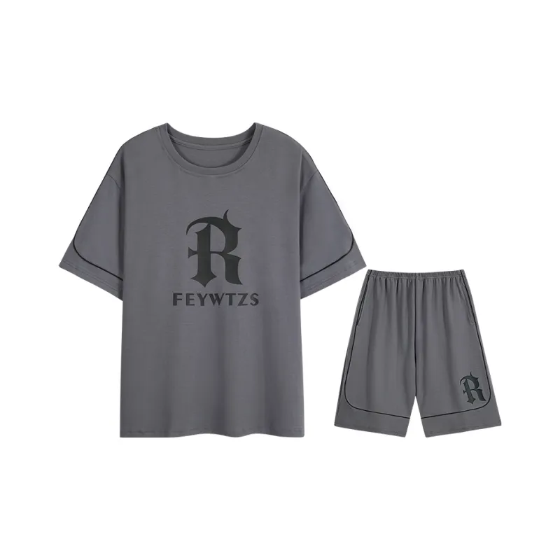 William Pajama Set Men's Dark Gray-0